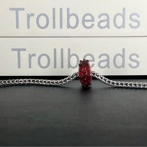 Trollbeads Retire Red Berries Glass Bead